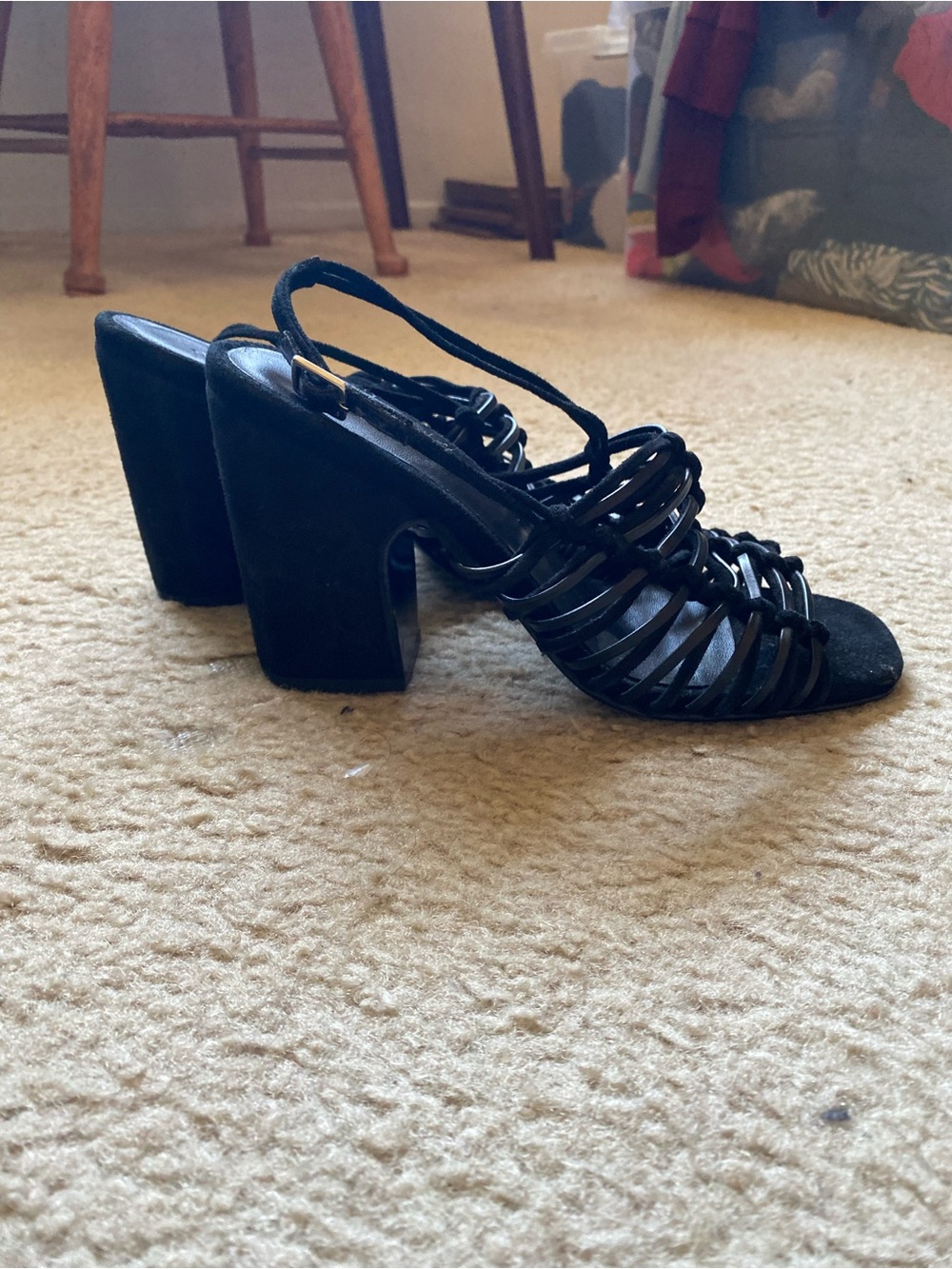 Rachel Comey Black Strappy Heeled Sandals size 8 - Picture 4 of 9
